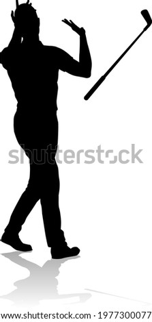 A golfer sports person playing golf 