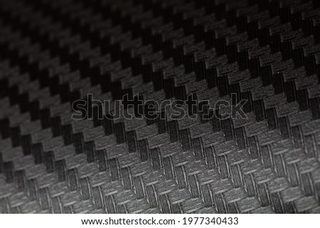 Black patterned textured background for design purpose. Ultra Glossy Carbon Fiber Vinyl Car Wrap