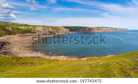 Fall Bay  on the Gower Coast of Wales UK Europe