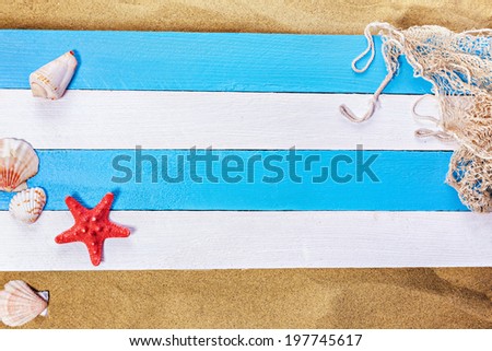 Summer Background With Summer Details And Copy Space