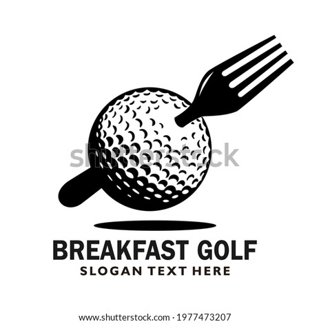 golf play logo design vector