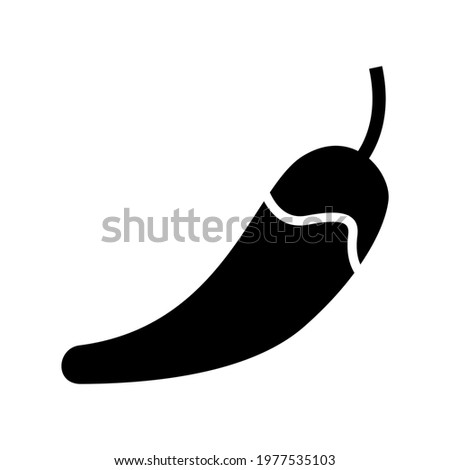 chili pepper icon or logo isolated sign symbol vector illustration - high quality black style vector icons
