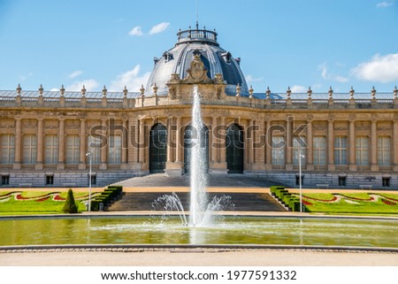 A panoramic shot of The Royal Museum for Central Africa, Tervuren, Belgium Royalty-Free Stock Photo #1977591332