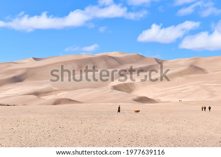 Huge sand dunes in colorado