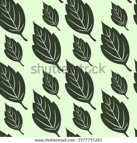 Vector pattern with floral theme. Background with leaves. Backdrop for greeting cards, posters, banners, and placards. 