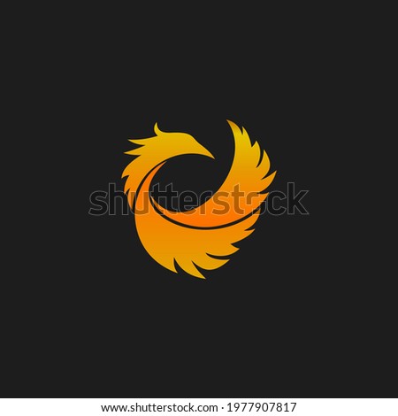 unique illustration of a phoenix