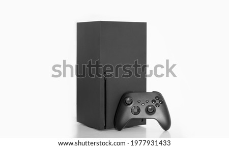Next Generation console and controller isolated Royalty-Free Stock Photo #1977931433