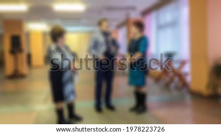 Blurred background with bokeh elements in a creative story about interpersonal communication for poster, banner and creative design. Stock content.