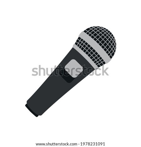 Microphone illustration vector emoji black