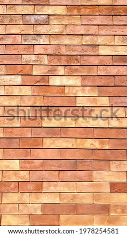 Brick vertical wall close up