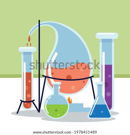 chemical laboratory science test tubes