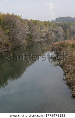 Picture of a river in Iwakuni Japan.
