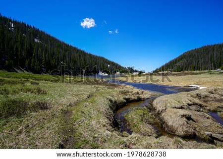 High elevation stream at Rocky Mountain National Park, Colorado, USA. 