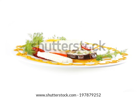 fried egg served on white plate with vegetables