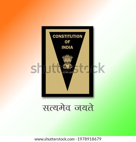 constitution of india ,Vector Illustration. Royalty-Free Stock Photo #1978918679