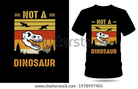 Dinosaur tshirt vector design template