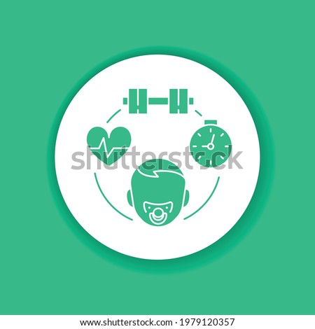 Pediatric sports medicine color glyph icon. Rehabilitation, physical therapy in children. Pictogram for web page, mobile app, promo. UI UX GUI design element