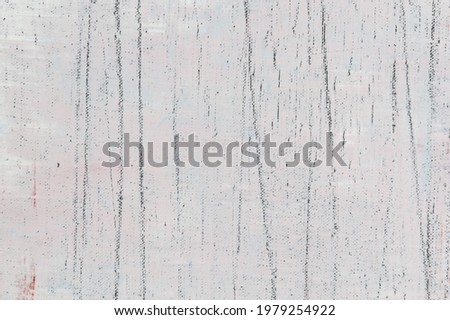 abstract grunge background: rough linen canvas thinly coated with light tinted primer, short focus, blur. Temporary object. 