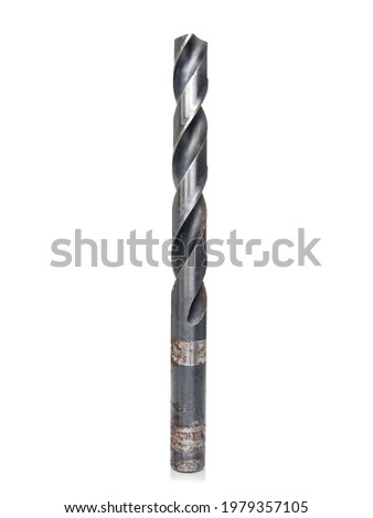 Drill bit isolated on white background

