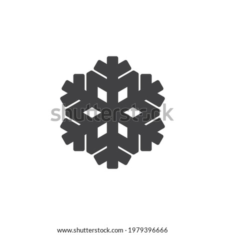 Air conditioning indicator vector icon. filled flat sign for mobile concept and web design. Snowflake glyph icon. Symbol, logo illustration. Vector graphics