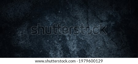Scary dark walls, slightly light black concrete cement texture for background