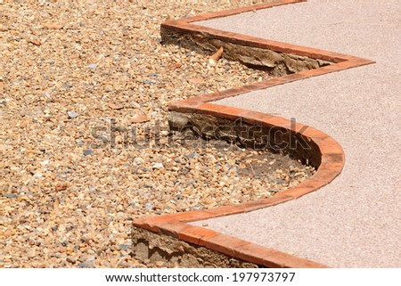 rock with cement floor