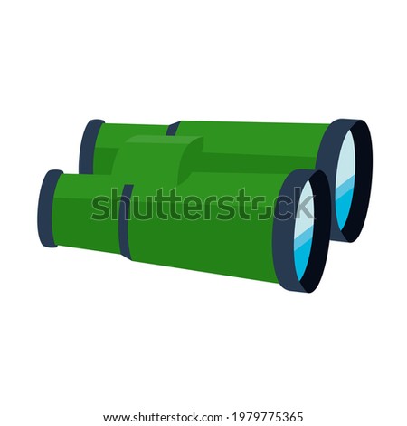 Binoculars. Vector illustration that is easy to edit.