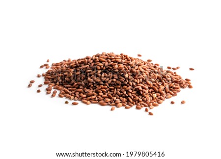 Pile  of cress plain seeds isolated on white ready to plant  Royalty-Free Stock Photo #1979805416