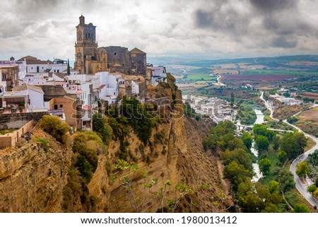 St.Peter's Church in Arcos de la Frontera,Andalusia,Spain Royalty-Free Stock Photo #1980013412