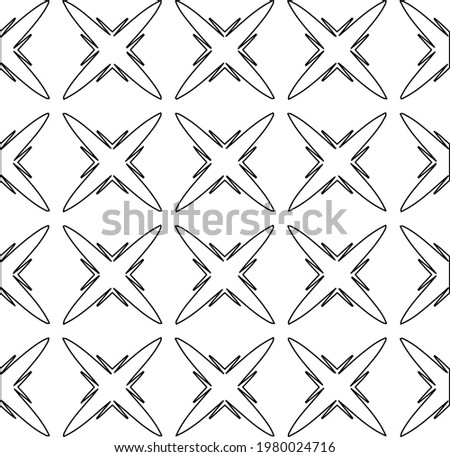 Geometric vector pattern with triangular elements. abstract picture for wallpapers and backgrounds. Black and white ornament.