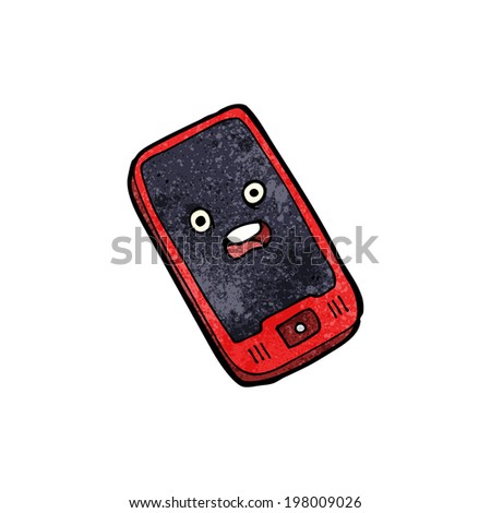 cartoon mobile phone