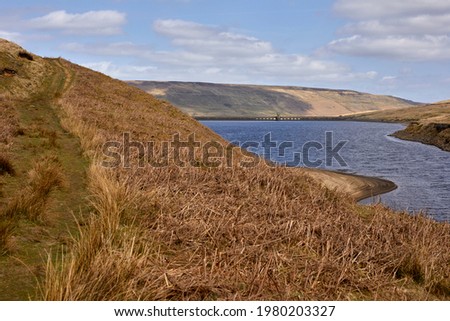 Images from the head of Angram Reservoir.