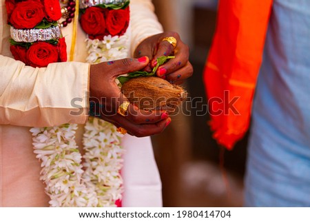 Indian Wedding Ceremony, Indian Marriage.selective focus.