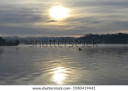 picture taken on lake maggiore on a boat in the early morning 