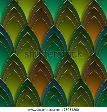 Vector seamless abstract scales pattern