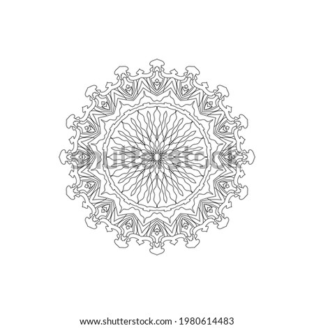 Mandala Art Pattern Black and White