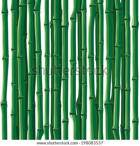 seamless bamboo pattern over white background