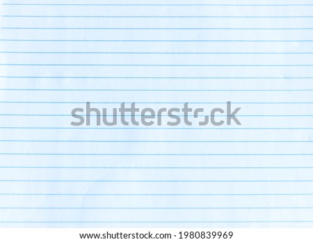Notebook paper texture background. Top view.