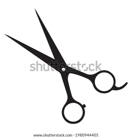 Scissors icon vector. Scissors symbol vector illustration. Barber scissors logo