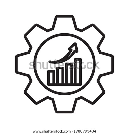 Productivity Icon Design Vector Template Illustration In Trendy Flat Style