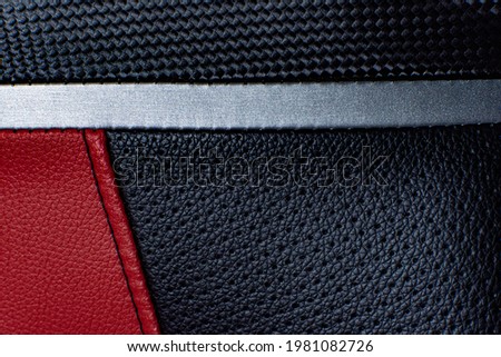 Quality details red and black gamer chair.