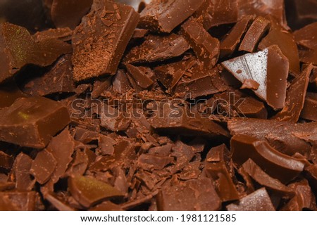 Close up the picture of chocolate it is beautiful