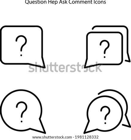 question mark icons isolated on white background. question mark icon thin line outline linear question mark symbol for logo, web, app, UI. question mark icon simple sign.