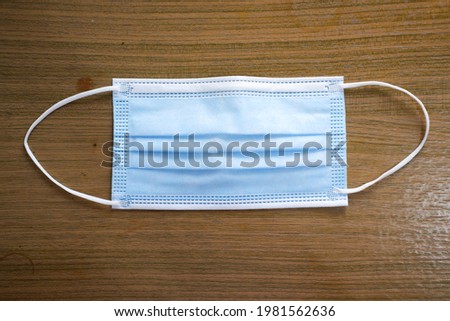 Medical mask, or health masker for protect the nose and mouth from dust, germs, viruses such as the corona virus Royalty-Free Stock Photo #1981562636