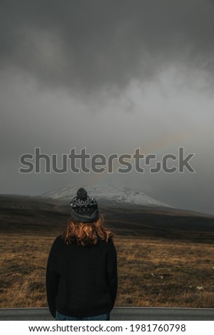 Staring at a rainbow in Iceland
