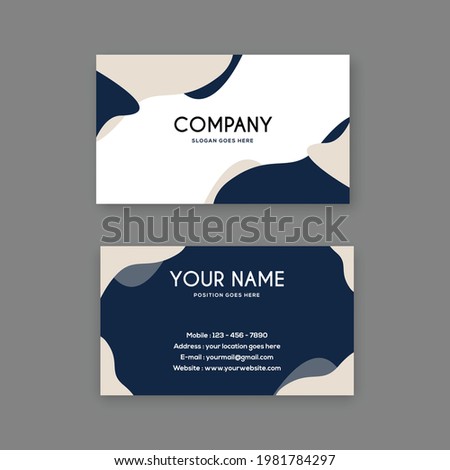 ABSTRACT BUSINESS CARD VECTOR TEMPLATE