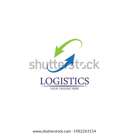 Vector logo template for logistics and delivery company.