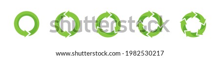 Green refresh recycle refuse reuse circulation vector arrows icons set. Green refresh arrows vector set. Eco refuse icon set. Logo design. Vector graphic EPS 10 Royalty-Free Stock Photo #1982530217