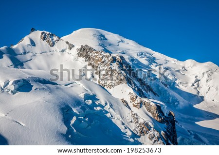 The Alps over Chamonix