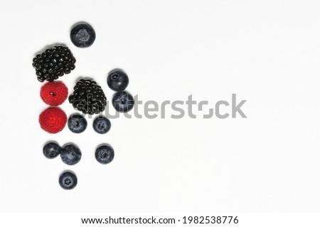 Colorful fruit pattern on white background.